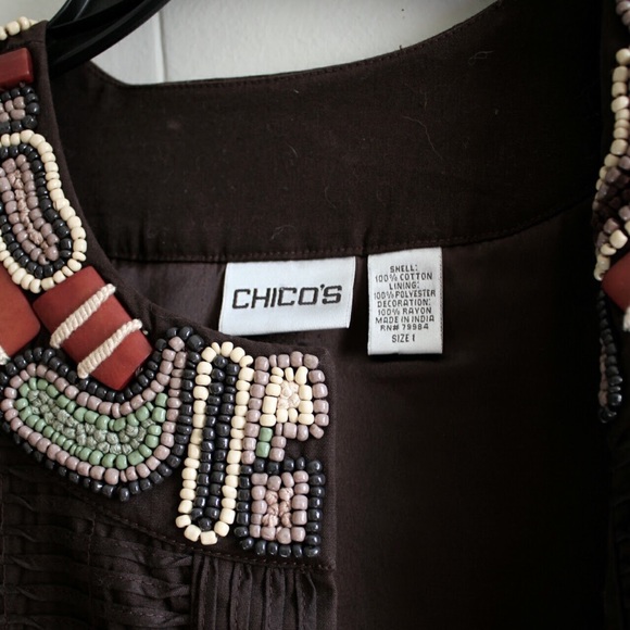 {Chico’s} Women’s Jacket w/3/4 Length Sleeves - Picture 2 of 9